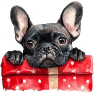 Nažehlovačka Buldoček a vánoční dáreček