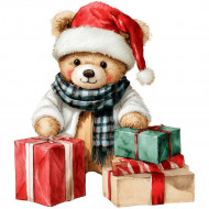 Nažehlovačka Medvídek s dárečky