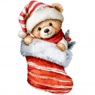 Nažehlovačka Medvídek v ponožce