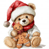 Nažehlovačka Vánoční medvídek s perníčkem