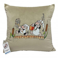 Povlak na polštářek Křemílek a Vochomůrka rybáři