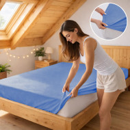 Prostěradlo jersey nebesky modrá 24