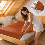 Prostěradlo jersey sv.hnědá 09