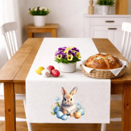 Ubrus zajíček mezi kraslicemi