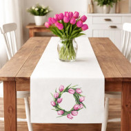 Ubrus věnec tulipánů